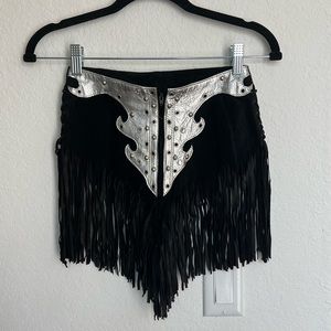 Vintage 80s Cowboy Fringe Shorts